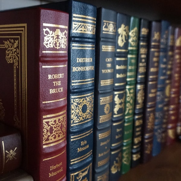 Leather-Bound Biography Collection