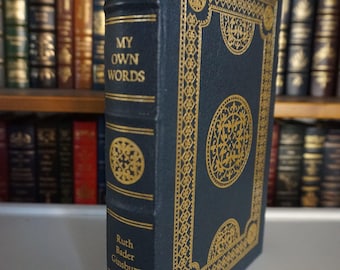 My Own Words by Ruth Bader Ginsburg – Leather-Bound Gilded Edition EXCELLENT CONDITION