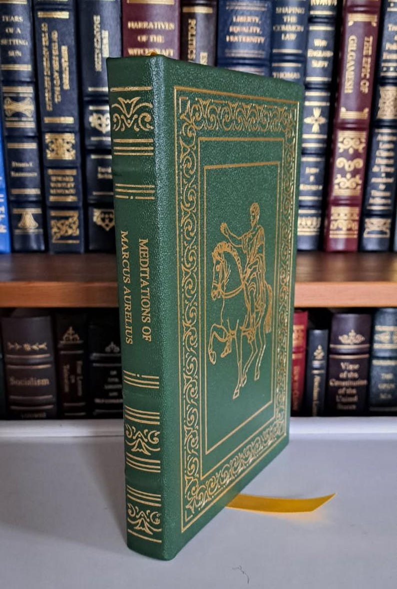 Meditations of Marcus Aurelius - Leather-Bound Gilded Edition EXCELLENT CONDITION image 1