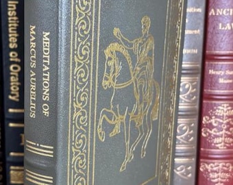 Meditations of Marcus Aurelius - Leather-Bound Gilded Edition EXCELLENT CONDITION