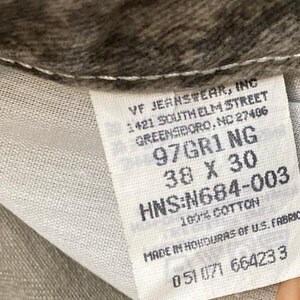 Men's Wrangler Jeans Double Knee Vintage Camo outdoor 38 Mossy Oak Break Canvas image 7