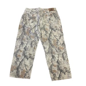 Men's Wrangler Jeans Double Knee Vintage Camo outdoor 38 Mossy Oak Break Canvas image 2
