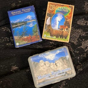 Nationalpark Spielkarten Mount Rushmore Grand Teton Yellowstone Komplett BENUTZT