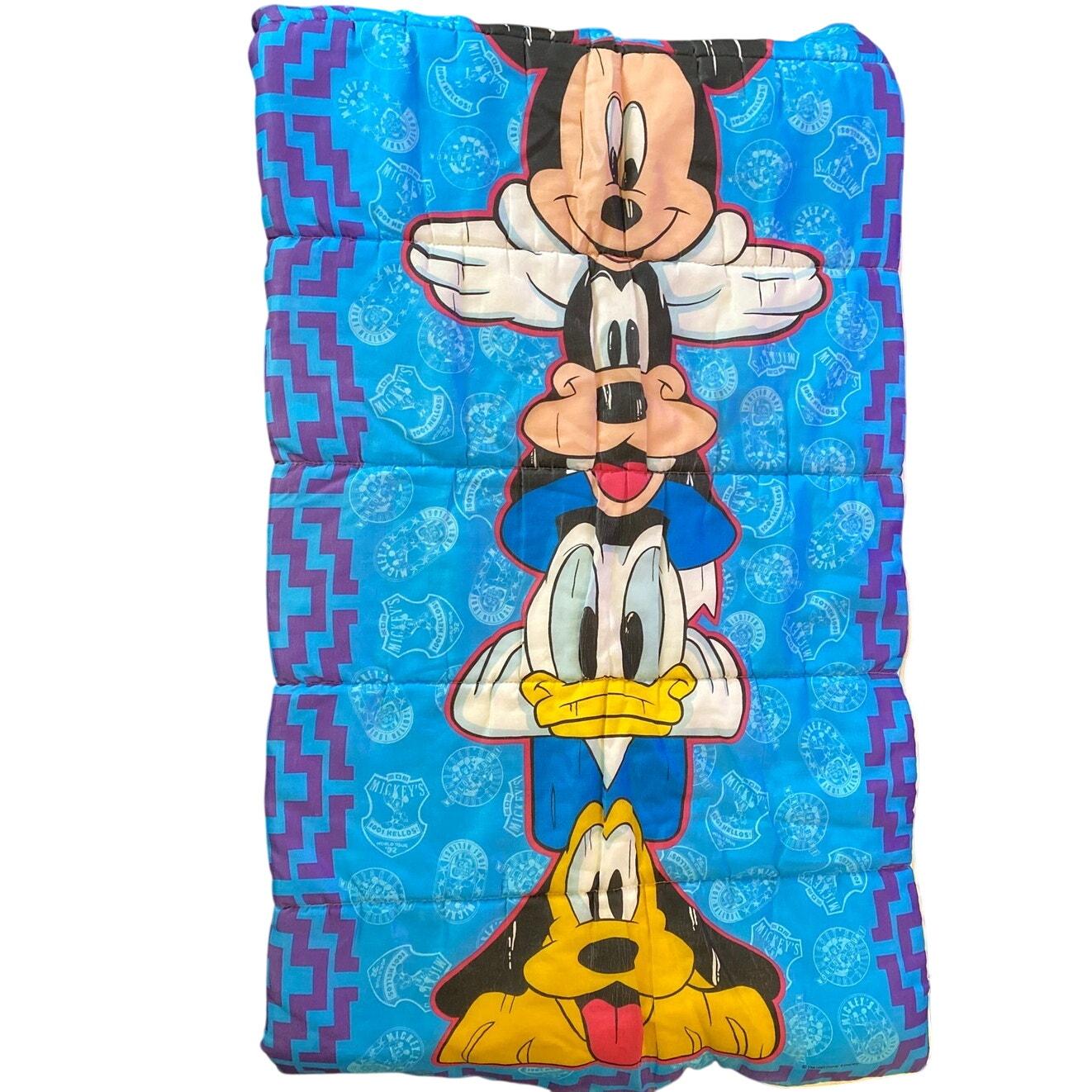 USA ビンテージ ディズニー ミッキーマウス ミニー　ベッドキルト キャンプ USA ビンテージ ディズニー ミッキーマウス ミニー ベッドキルト