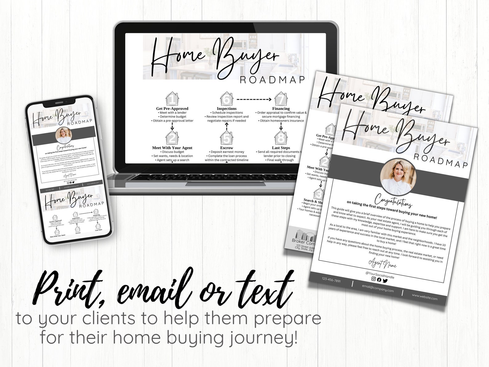 Buyer Roadmap Flyer Real Estate Home Buyer Guide Home Buyer Etsy