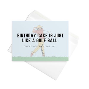 Cartão de aniversário para download digital para impressão, 5 "x7", golfe, engraçado, melhor amigo, cartão para ele - download instantâneo de PNG, cartão comemorativo