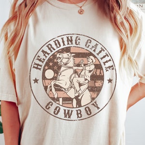 Vintage Graphic Rodeo Western Shirt, Cowboy Wild Heart Tshirt, Vintage Western Cowboy Graphic T-Shirt, Gift For Cowboy, Cowboy Lover Gift