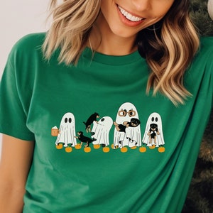 Halloween Dog Sweat, Ghost Dog Shirt, Halloween Shirt, Dog Lover Gift, Halloween Sweatshirt, Halloween Dog Shirt, Halloween Crewneck