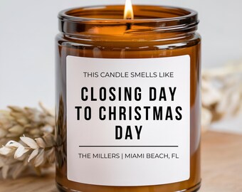 First Christmas Married, Funny Fall Gift, New Homeowner Gift, Personalized Fall Gift, Our First Home, Fall Candles, Gift For Wife