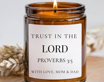 Personalized Candle, Christmas Candle, Bible Verse Candle, Custom Wedding Gift, Funny Candles, Gift For Birthday, Christian Gift for Women