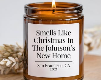 First Christmas Married, Funny Fall Gift, New Homeowner Gift, Personalized Fall Gift, Our First Home, Fall Candles, Gift For Wife