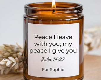 Personalized Candle, Christmas Candle, Bible Verse Candle, Custom Wedding Gift, Funny Candles, Gift For Birthday, Christian Gift for Women