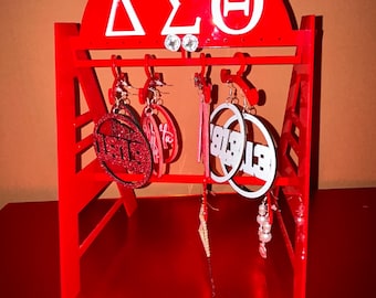 Delta Sigma Theta Earring Hanger Stand