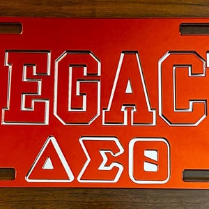 Legacy - Delta Sigma Theta - License Plate