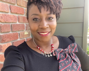 Delta Sigma Theta Pyramid Bow Tie