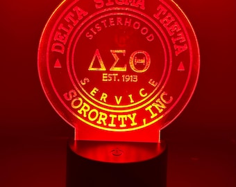 Delta Circle LED Light with Base