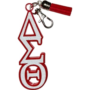 Delta Sigma Theta Acrylic Purse Charm/Keychain