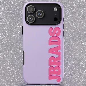 Custom iPhone Case Personalized Name Bubble Font Retro y2k design Bold Phone Cover