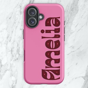 Capa de iphone com bolha de nome personalizada — Impressão 3D personalizada com iniciais retrô Y2K, capa personalizada para iphone 11,12,13,14,15,16 pro plus
