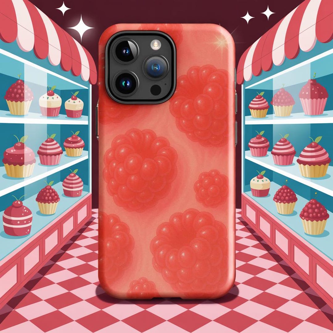Pink Raspberry Phone Y2K Raspberry Swirl iPhone Case: Dual Layer Protection - Etsy