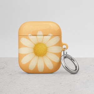 Daisy Bloom Airpod Case—Soft Yellow Floral Aesthetic, Pastel Cottagecore Coquette airpod Case for airpod case gen 1 2 3 pro 1 2
