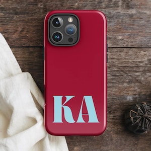 Custom Monogram iPhone Case – Personalized Initial iPhone Case, Gift for Her Trendy Aesthetic Colorful Case 11 12 13 14 15 16 Pro