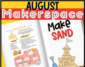 Make Sand Read Along Digital Template, STEM Learning Activity, Printable Montessori Homeschool Activity, Teaching Template, School Worksheet