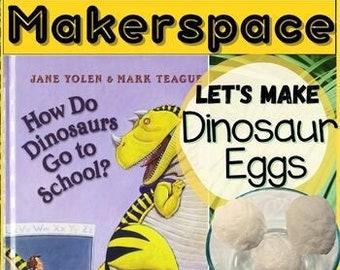 How Do Dinosaurs Go to School Activity, Dinosaur Egg Template, Students Make Dinosaur Eggs Worksheet, K-3rd Grade Digital Art Printable