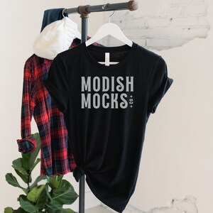 Bella Canvas 3001 Mockup| Bella Canvas Black Shirt Mockup| Hanging Tshirt Mockup| Solid Black 3001| Tied T-shirt Mockup| Fall Tshirt