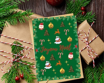 Biglietto d'auguri, Biglietto di Natale, Buon Natale, Ringraziamento, Biglietto di Natale, Stampabile, Biglietto di famiglia, Biglietto di Natale carino, Regalo di Natale, Moglie