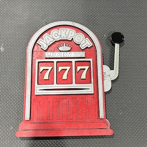 Lucky 7&#39;s Slot Machine Gift Card or Cash Holder