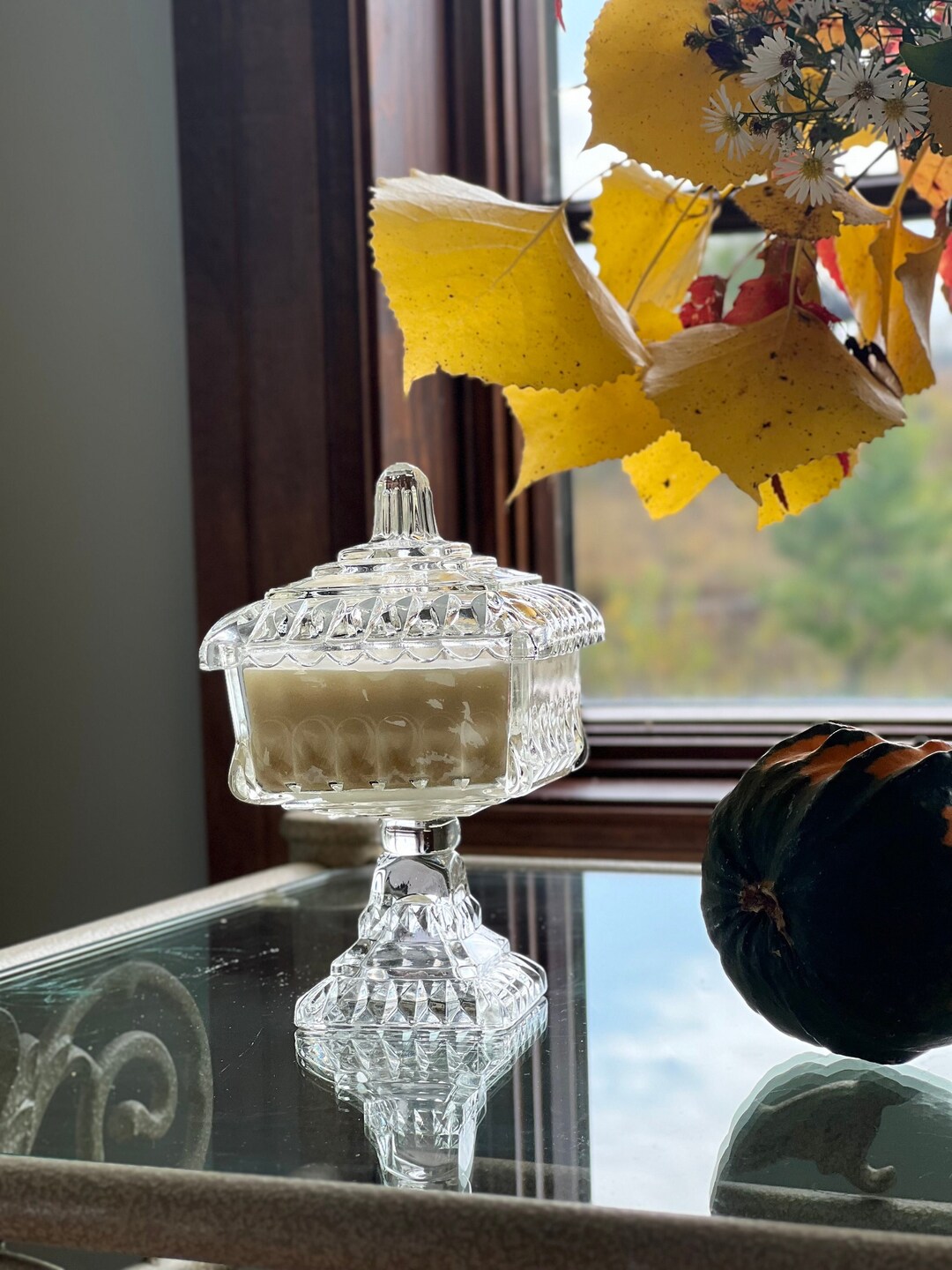 Glass Wedding Cake Box Hand Poured Scented Soy Etsy