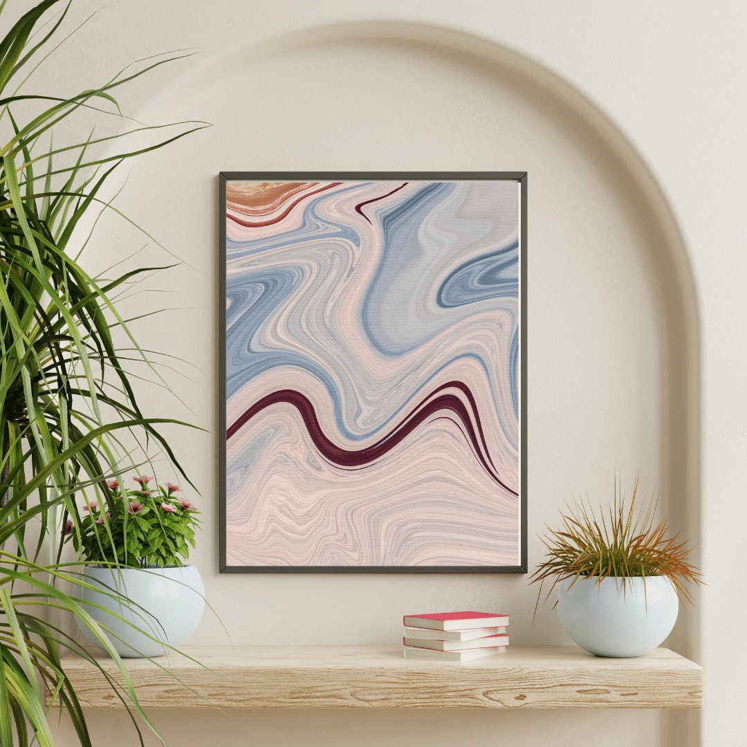 Printable Abstract Wall Art, Wall Decor, Canvas Art, Boho Wall Art