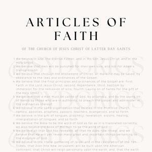 The Articles of Faith Digital Download