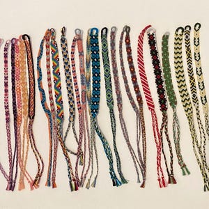 NEW Vibrant Friendship Bracelets, 24 Styles, 4.5-5in designs (sizes in description), handmade