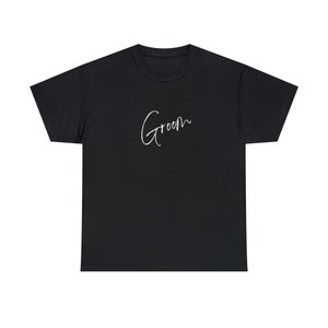 NOIVO: Festa de casamento, chá de panela, despedida de solteiro, ensaio de casamento Camiseta unissex de algodão pesado