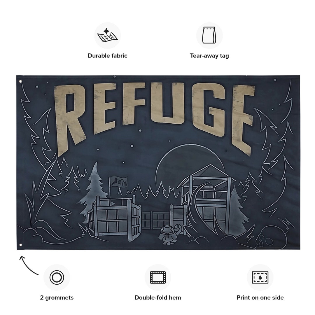 Dayz Flag REFUGE Flag Dayz by Scoopsapparel X Tinnytrash0 Etsy