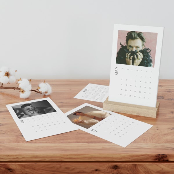 Harry Styles Calendar Desk 2023 Etsy Australia