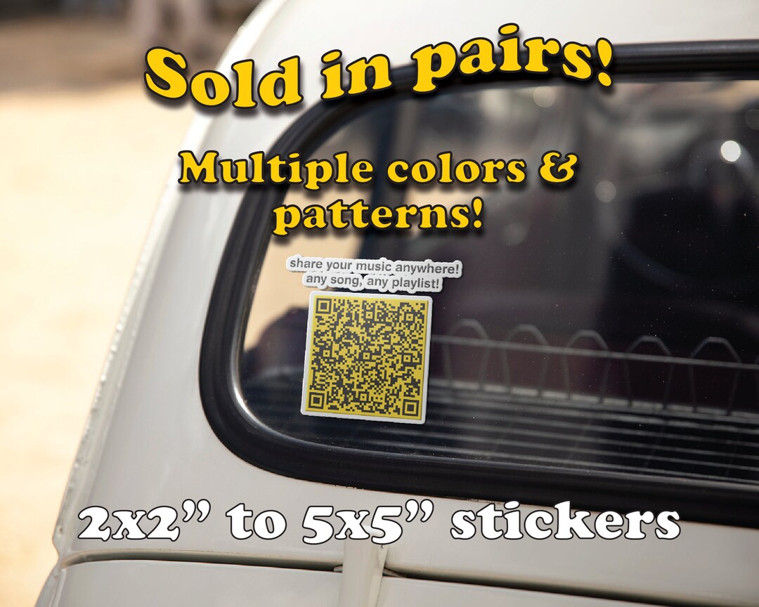 CUSTOM Music Code Sticker, Music Code Decal, Song Code Sticker, Music