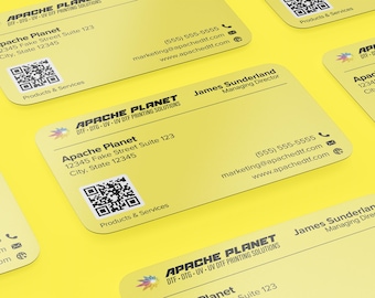 Clear Business Cards, Custom Business Cards, Plastic Business Cards, Matte Business Card, Business Card, ID Badges