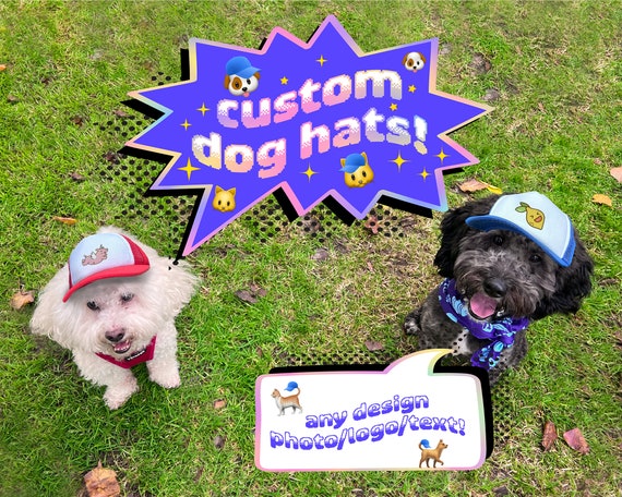 Free Shipping!!** PupLid, Custom Dog Hat, Custom Cat Hat, Dog Trucker Hat, Pet Hats, Custom Dog Gifts, hats for dogs, personalized hats