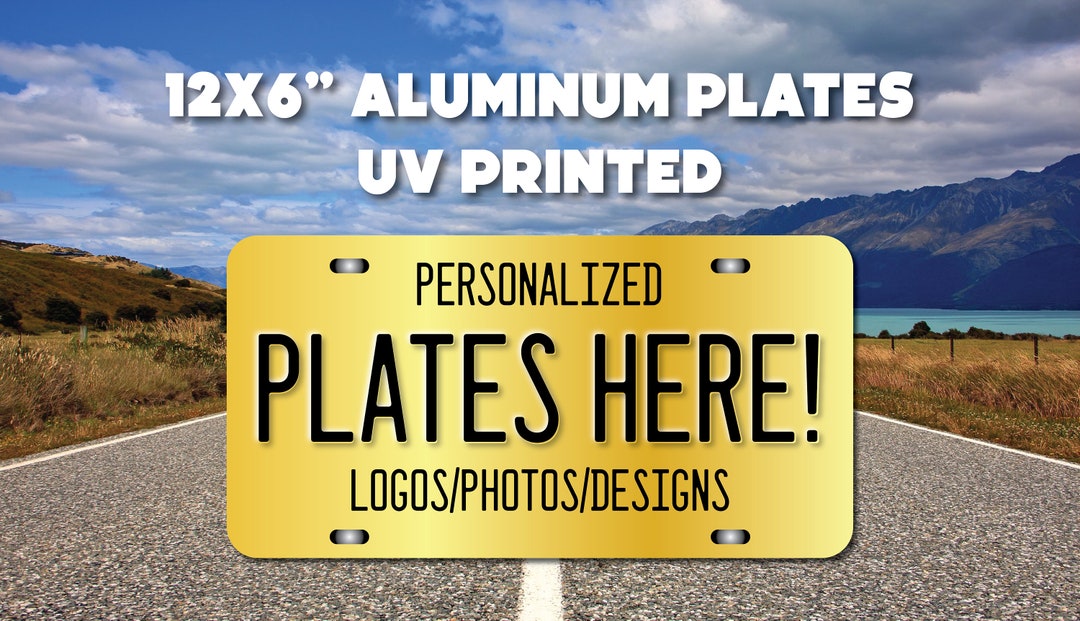 CUSTOM License Plate Front License Plate Vanity License - Etsy