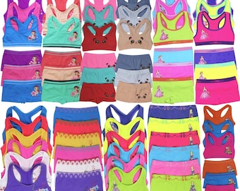 ToBeInStyle Girls' Pack of 6 Mystery Racerback or Cami Top and Bottom Sets (12 Pieces)