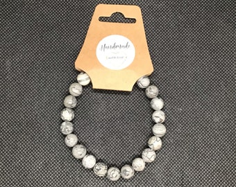 Natural Gemstone bead bracelet- Picasso Jasper-8mm bead