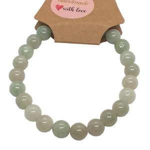 Natural Gemstone bead bracelet- Shetai Jade-8mm bead