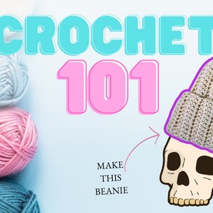 Beginner Crochet Beanie Digital Pattern PDF