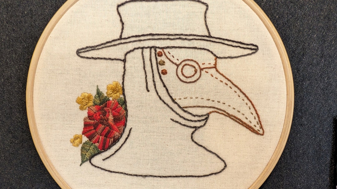 Dr Flag Pattern Dr. P Embroidery Pattern Digital Embroidery Pattern With Template and ...