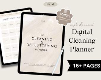 Digital Cleaning Planner: Chore List, Productivity Templates