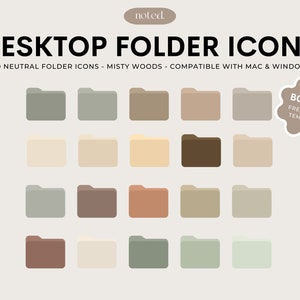 Neutral Desktop Folder Icon for Mac and Windows, Mac Desktop Folder ...