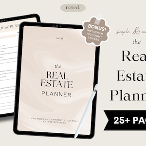 Real Estate Agent Planner, Digital Realtor Planner, GoodNotes Planner, Realtor Planner, Planner For Realtors, Realtor Guide, iPad Planner,